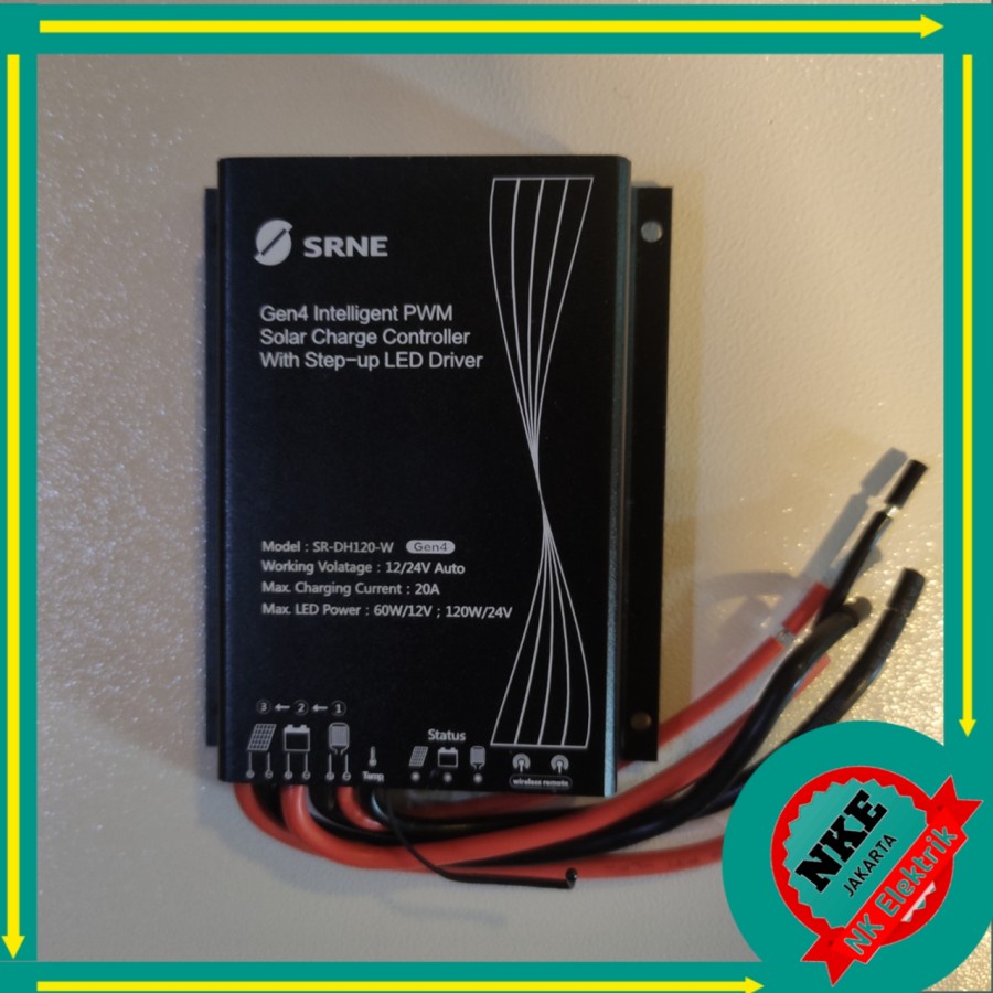 Jual Solar Charge Controller with step-up LED driver 20A PWM SRNE SR ...