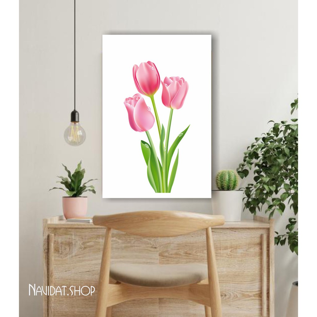 Jual Hiasan Dinding Pajangan Rumah Decor Gambar Tulip Walldecor Shopee Indonesia 9511