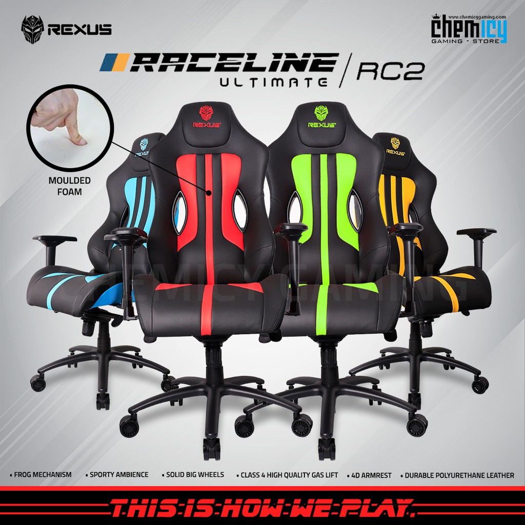Jual Rexus Raceline RC2 / RC-2 Gaming Chair / Kursi Gaming | Shopee ...