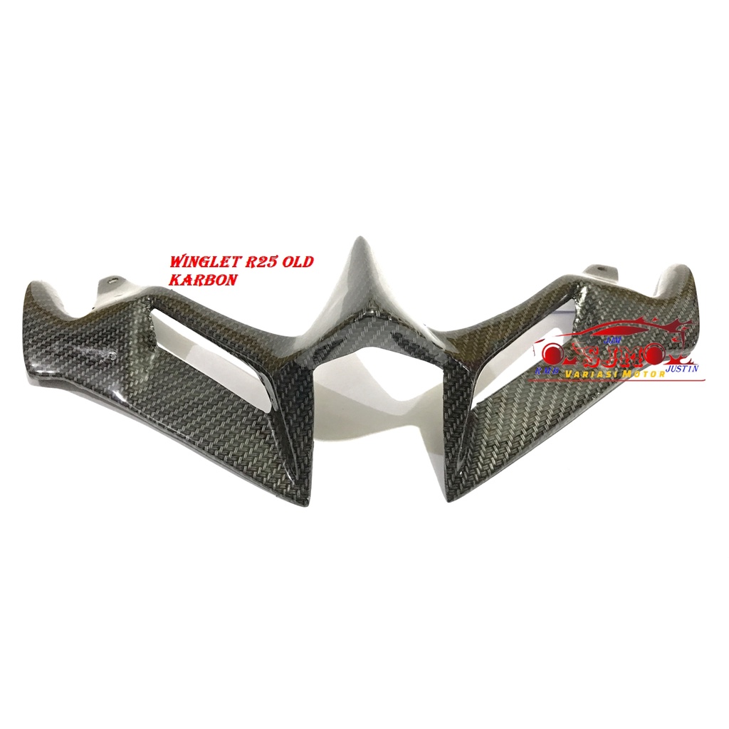 Jual WINGLET R25 OLD WINGLED YAMAHA R25 LAMA KARBON CARBON WINGLET ...