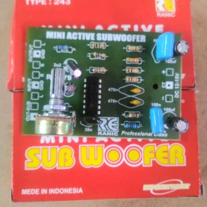 Jual kit mini aktif subwoofer 243 | Shopee Indonesia