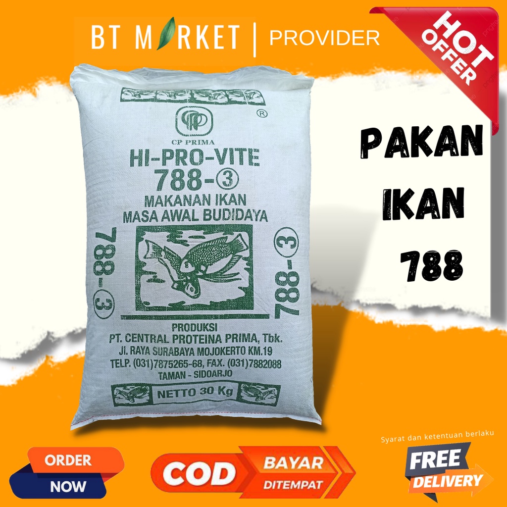 Jual Pelet Ikan Pakan Ikan Cp Prima 788 10 Kg Nila Mas Patin