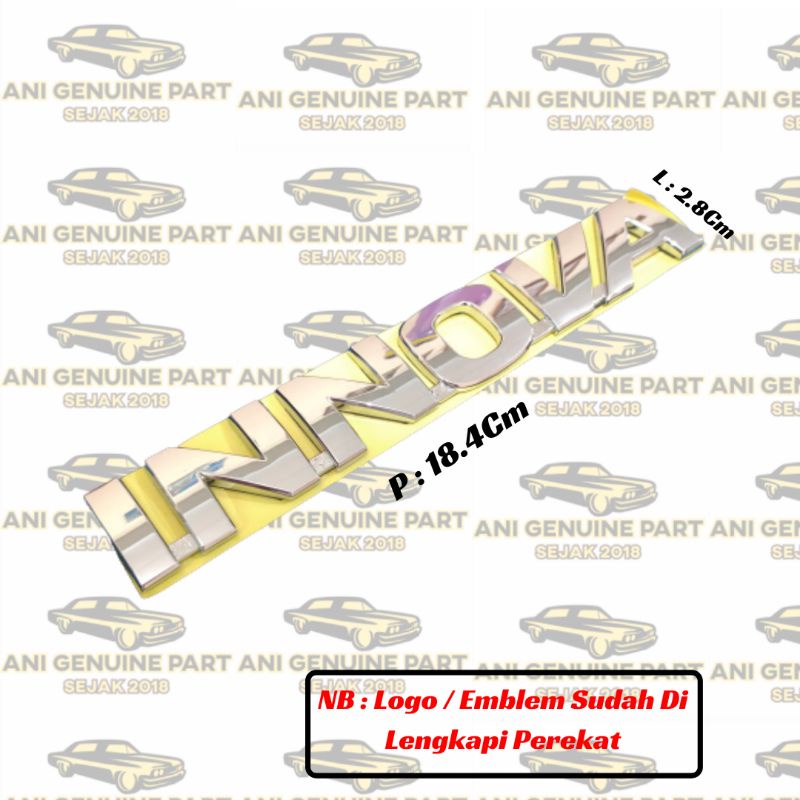 Jual Logo / Emblem / Tulisan Innova Reborn 2016-2021 ORIGINAL | Shopee ...