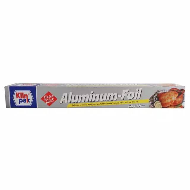 Jual Aluminium Foil Jumbo Klinpak Box & Refill Uk.8m X 45cm | Shopee ...