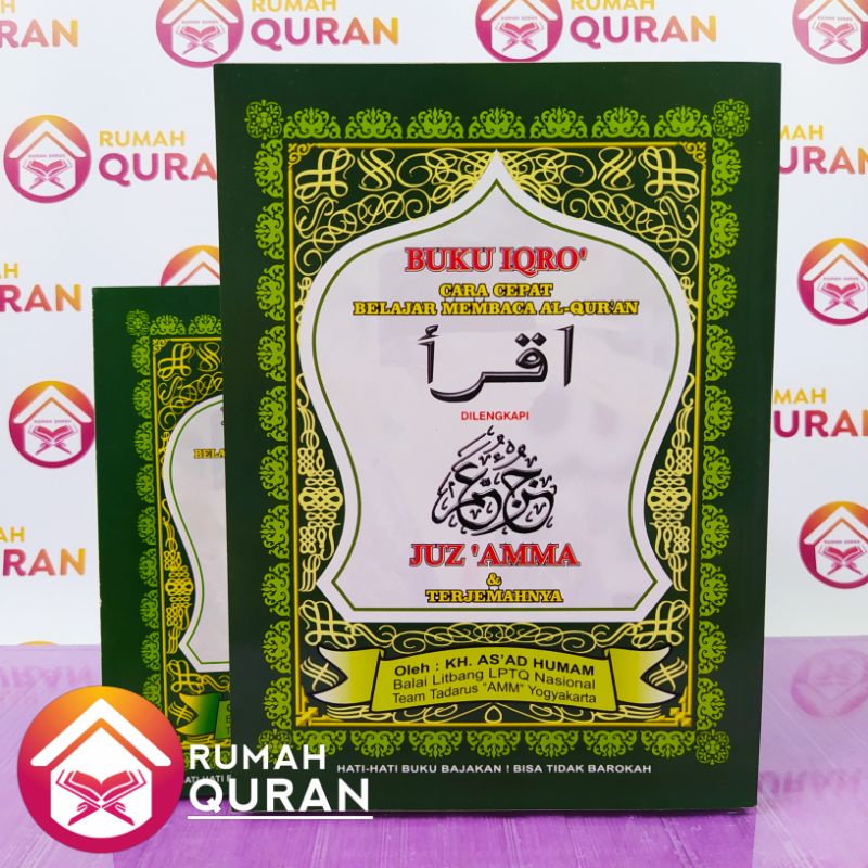 Jual Buku Iqra Besar Dilengkapi Juz Amma Iqro Cara Cepat Belajar Membaca Al Quran Rumah Quran 9394