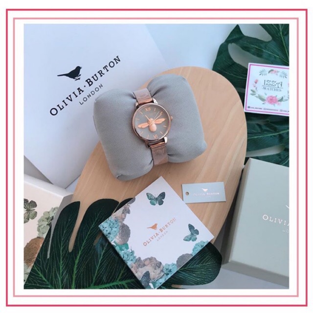 Jual JAM OLIVIA BURTON ORI 3D Bee Quen grey Shopee Indonesia