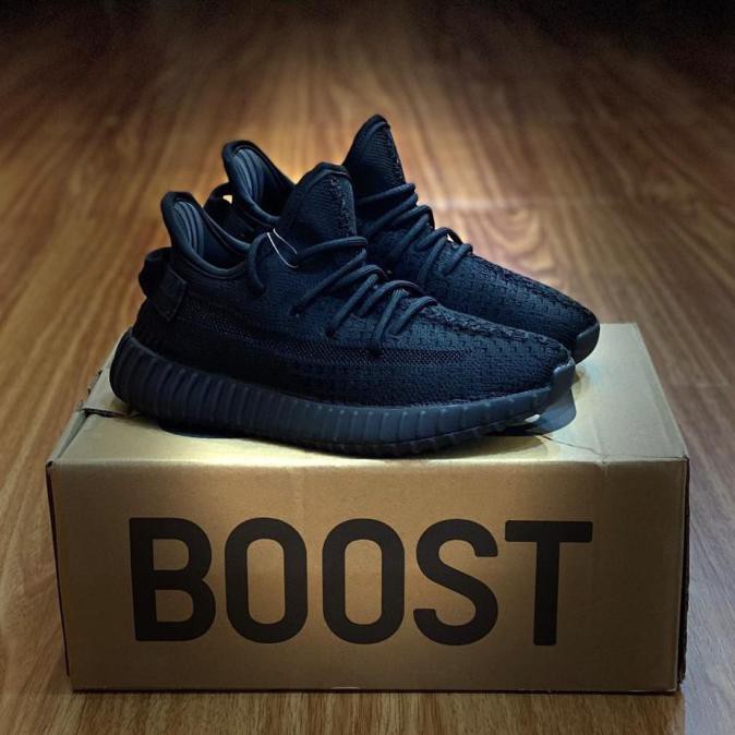 Jual Sepatu Anak Adidas Yeezy Boost 350 V2 Triple Black KIDS Shopee Indonesia