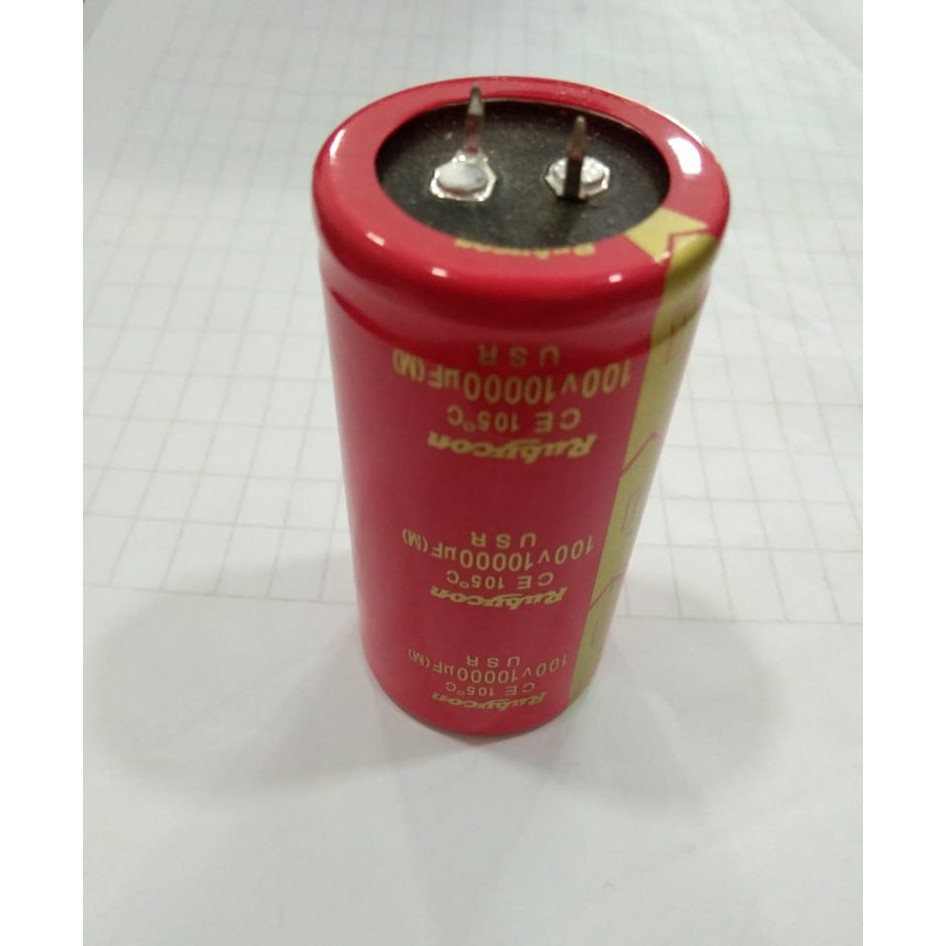 Jual ELCO ELCHO RUBYCON Merah USR 10000uF 100V elco rubycon 10000 mikro ...