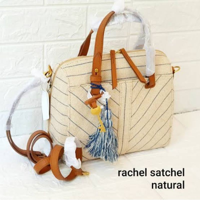 Jual TAS F O S S I L ORIGINAL RACHEL SATCHEL BLUE STRIPE Shopee Indonesia