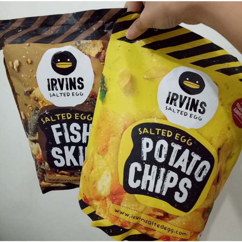 Jual READY Irvins Salted Egg Fish Skin/irvins Potato Chips/irvins ...