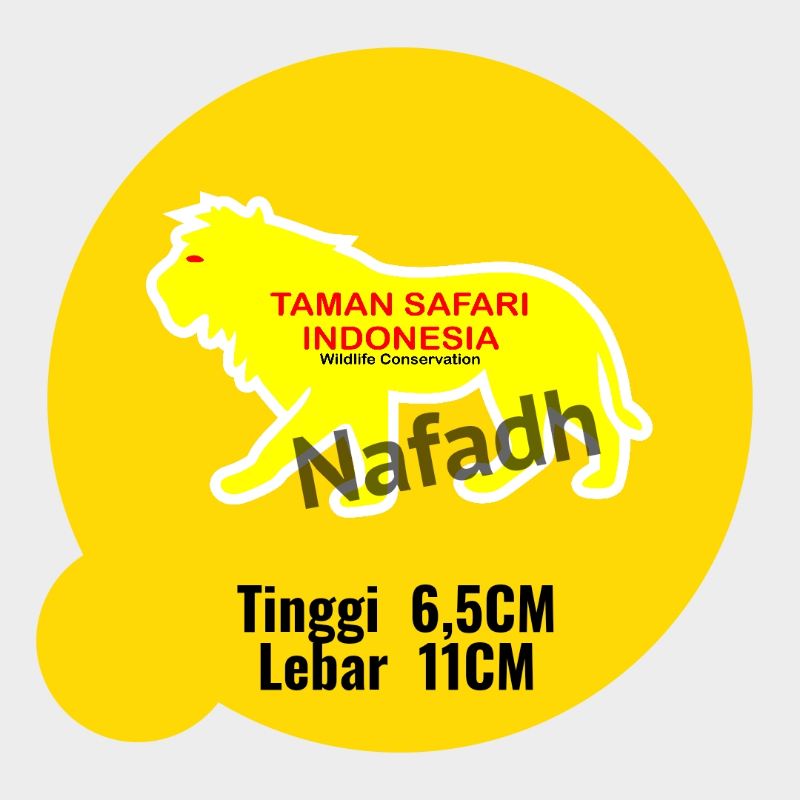 stiker taman safari indonesia