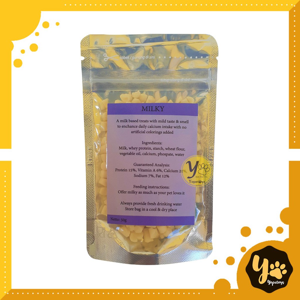 Jual MILKY SNACK 50gr Snack Susu Sugar Glider Makanan Sugar Glider ...