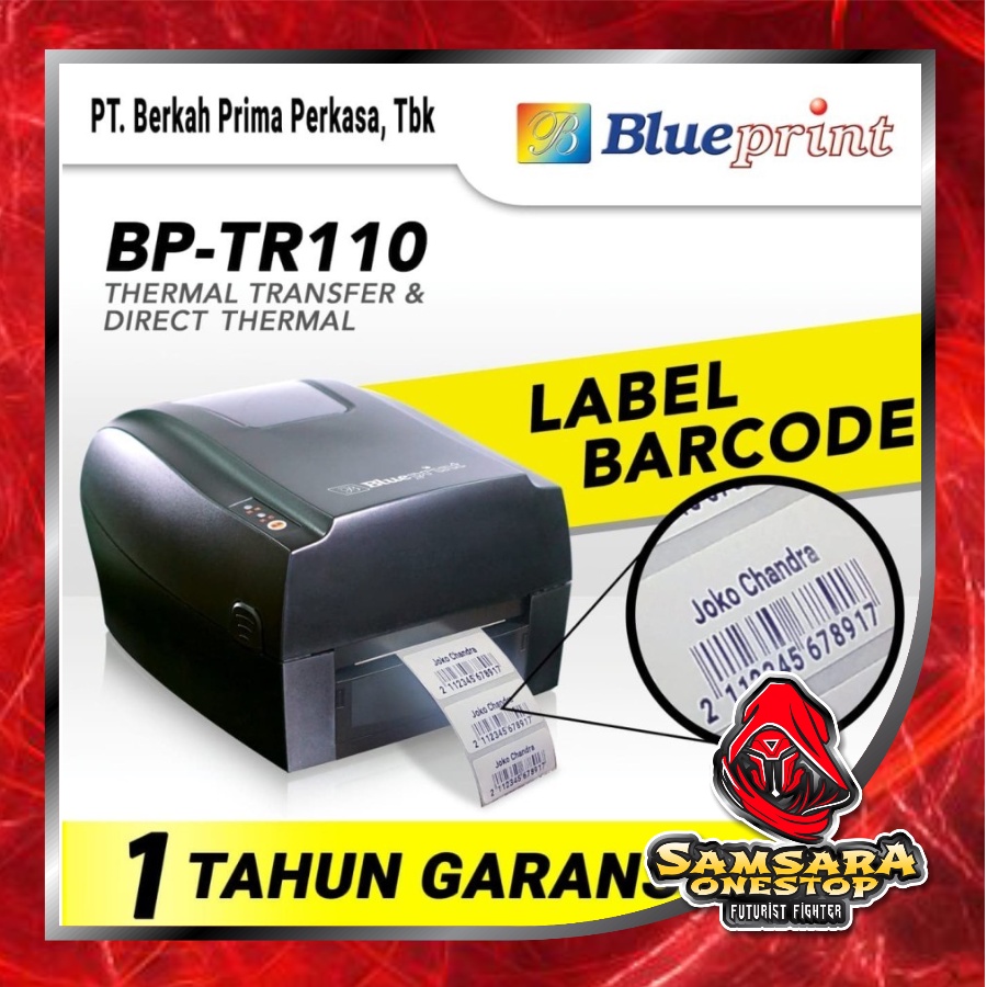 Jual Printer Barcode Thermal / Label Blueprint BP-TR110 - [USB+SERIAL ...