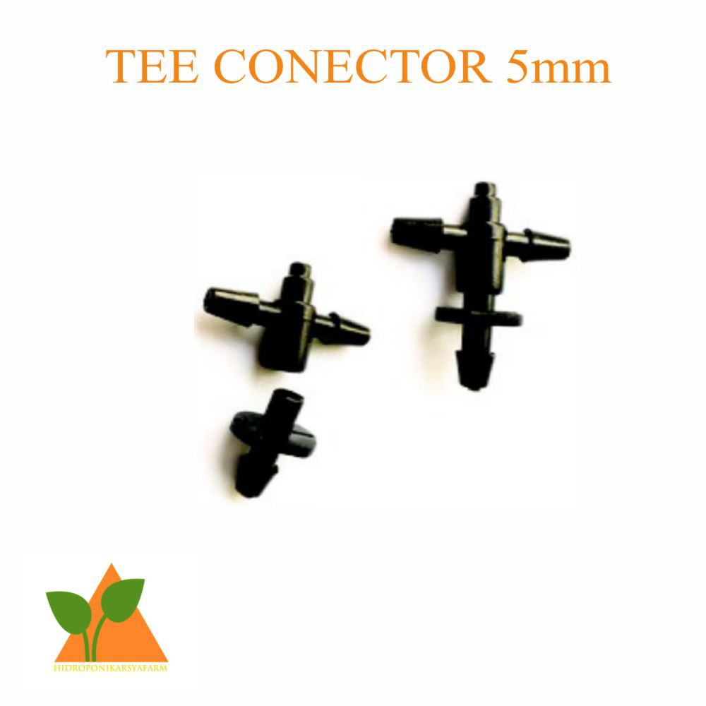 Jual Tee Conector 5mm / Neppel T 5mm Fertigasi Hidroponik | Shopee ...