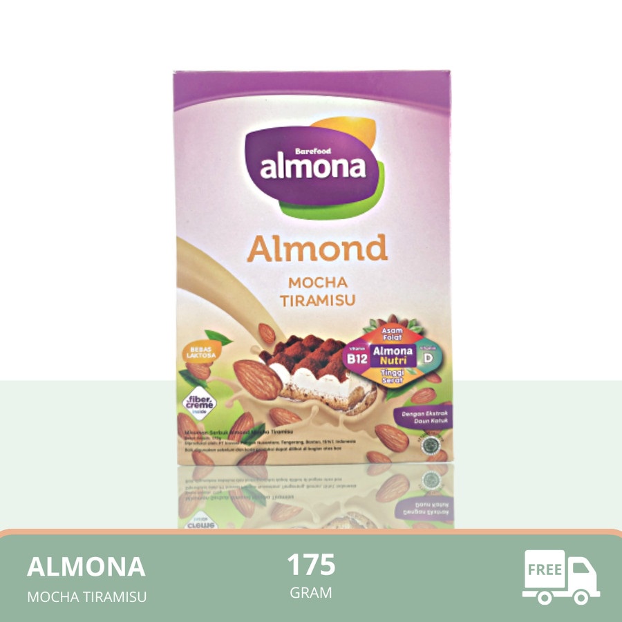 Jual Almona Almond Milk Powder Asi Booster Mocha Tiramisu 175 gr ...
