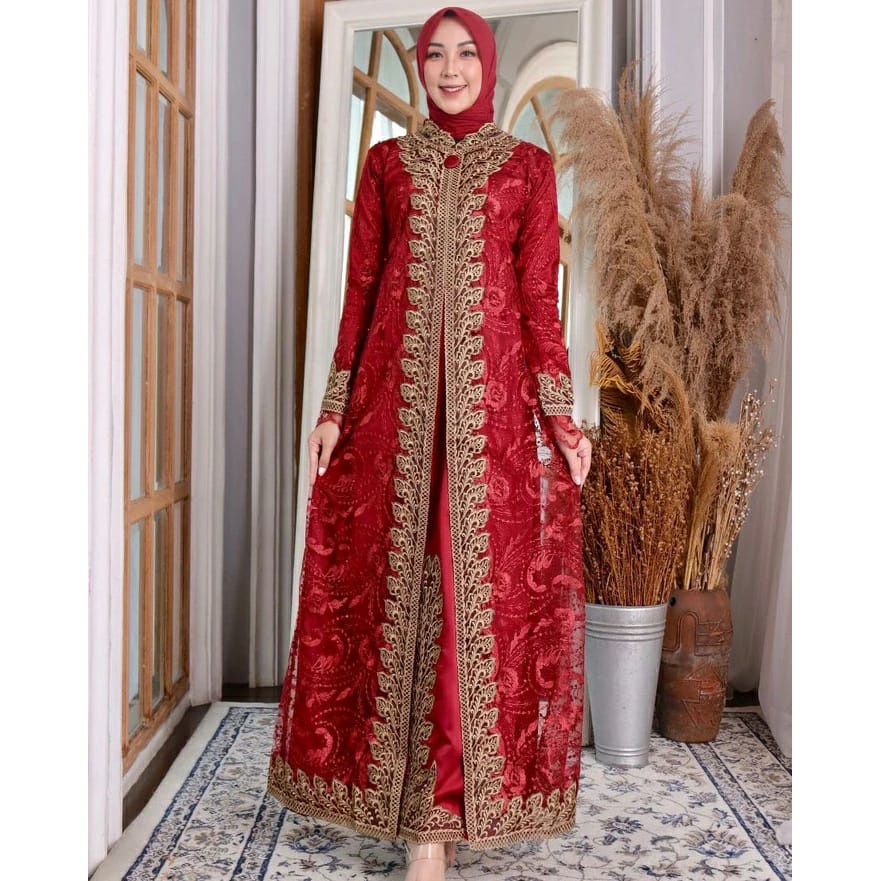 Jual Gamis Maxi Cempaka Aulia Gamis Kondangan Lebaran Gamis Brokat