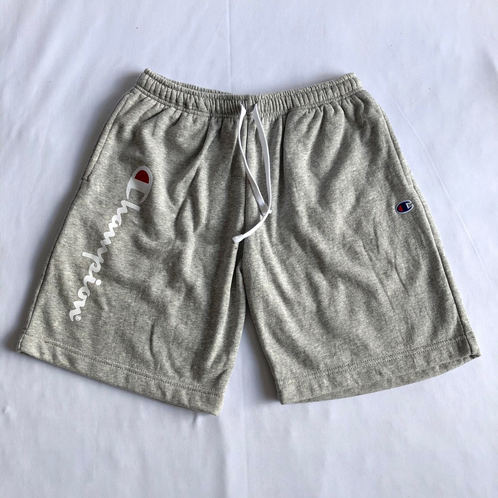 Jual Champion Short Sweat Pants Light Grey (ORIGINAL) | Shopee Indonesia