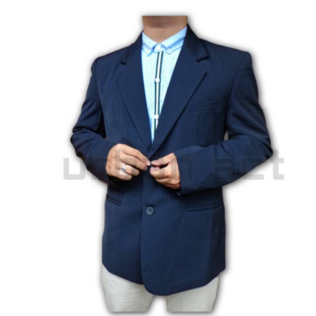 Jual Jas formal kancing 2 urban act warna navy / biru dongker | Shopee ...