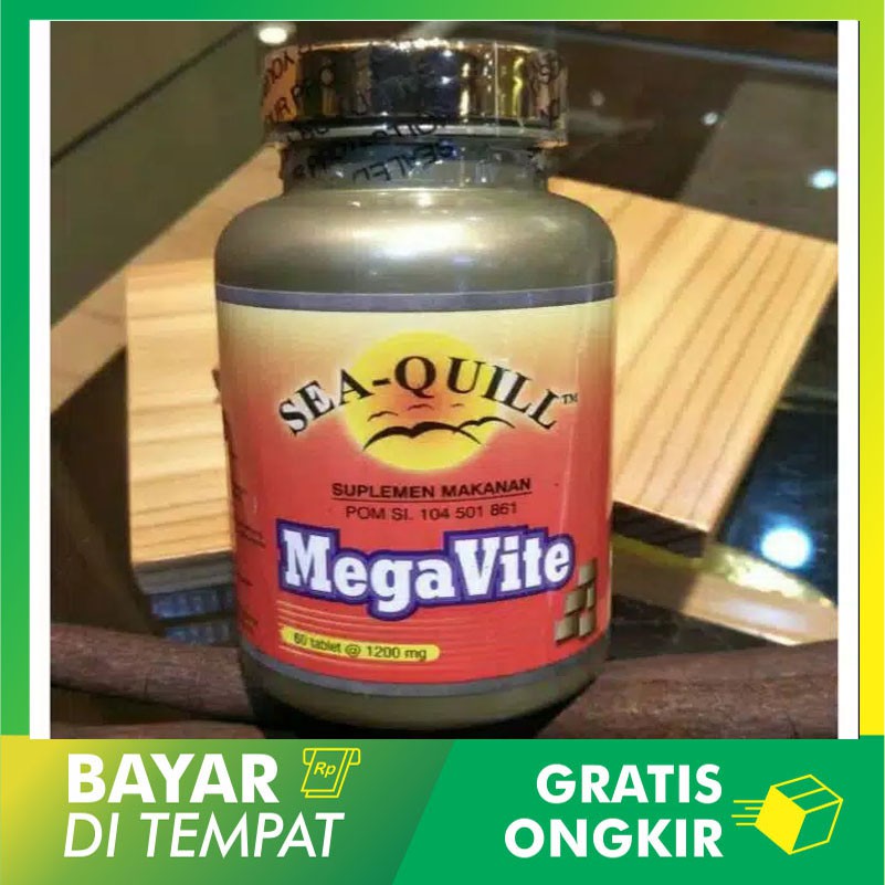 Jual Seaquill sea quill megavite mega vite 30 / 60 tabs-obat herbal ...