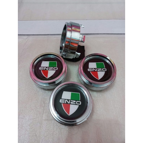 Jual Dop Roda tutup velg silinder chrome ENZO. Diameter kaki 6,3 cm ...