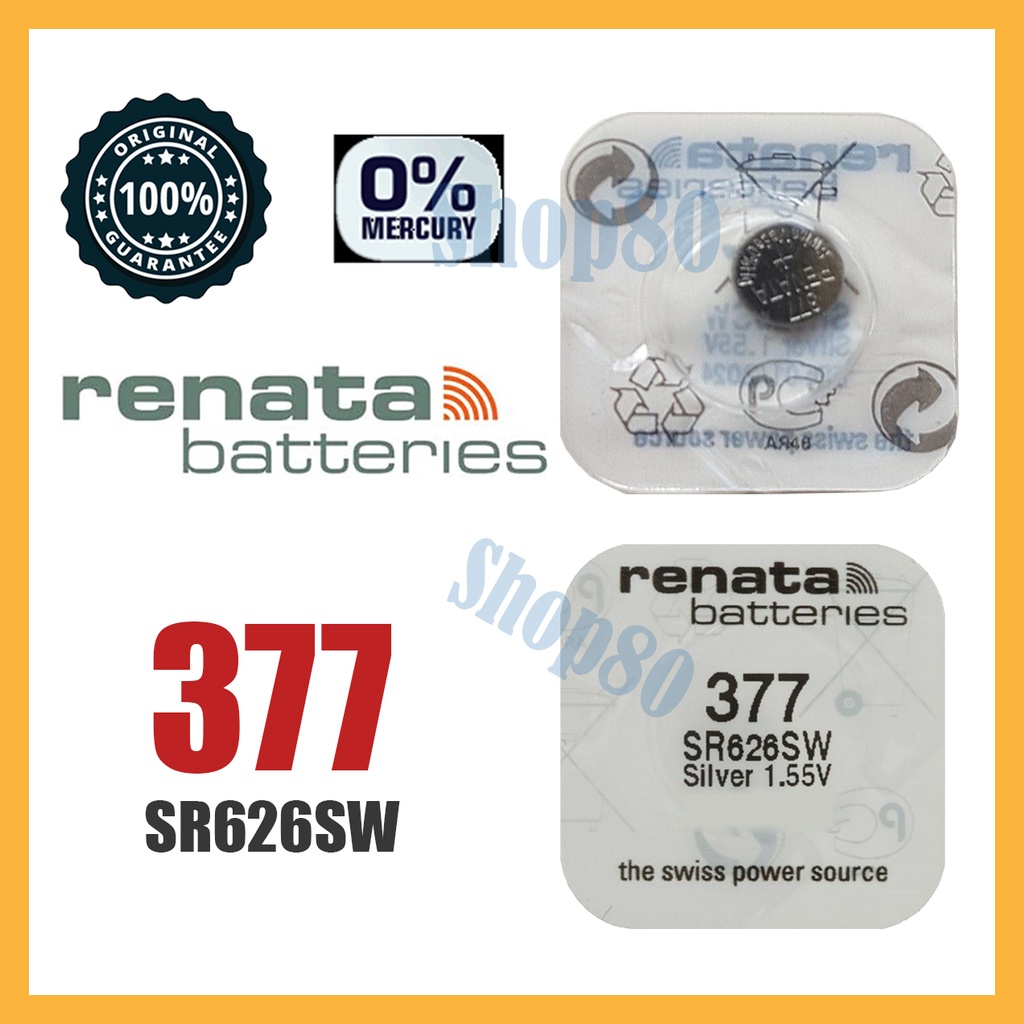 Jual Renata 377 Sr626sw Original Asli Ori Baterai Jam Battery Batre