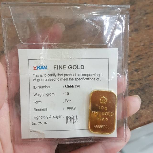 Jual Logam Mulia ANTAM 10 Gr Emas Asli Fine Gold | Shopee Indonesia