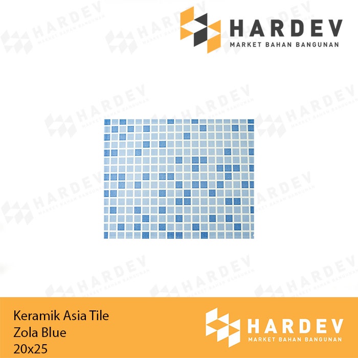 Jual Keramik Asia Tile 20x25 Zola Blue | Shopee Indonesia