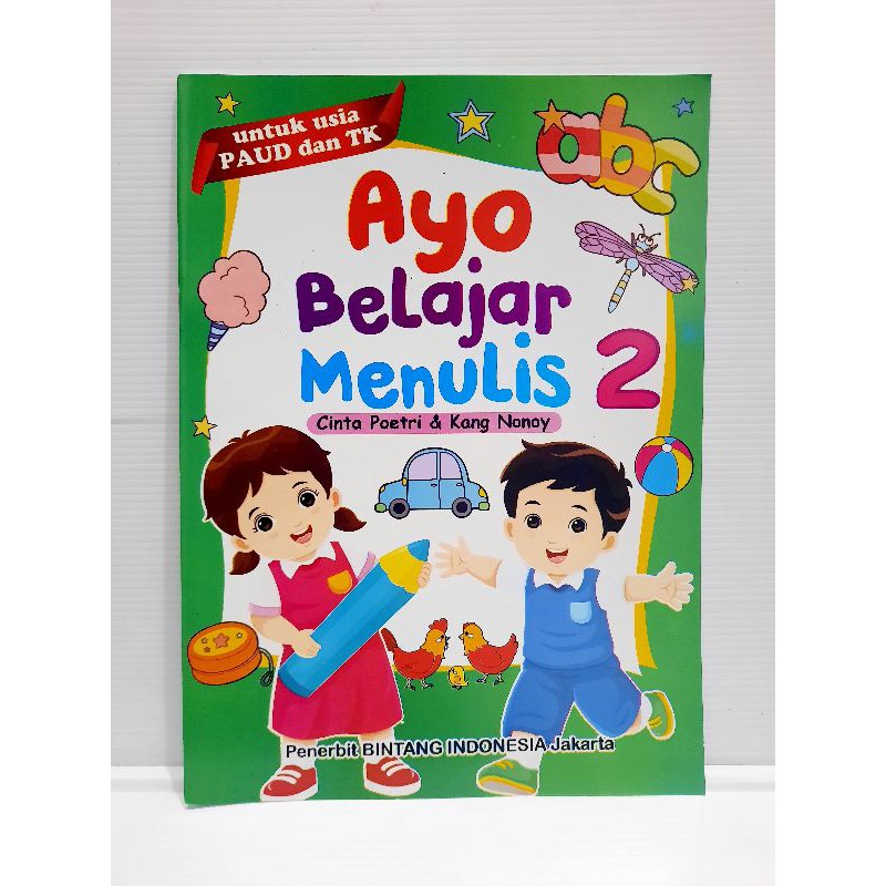 Jual Buku Anak Ayo Belajar Menulis Jilid 1 Dan 2 Untuk Paud Tk Dan Pra Sd Shopee Indonesia