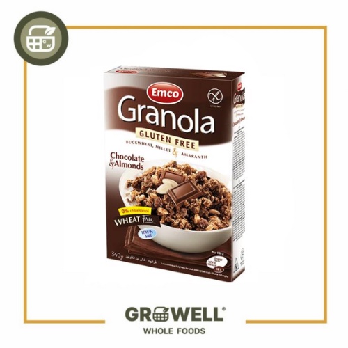 Jual EMCO GRANOLA GLUTEN FREE CHOCO & ALMOND 340GR Shopee Indonesia