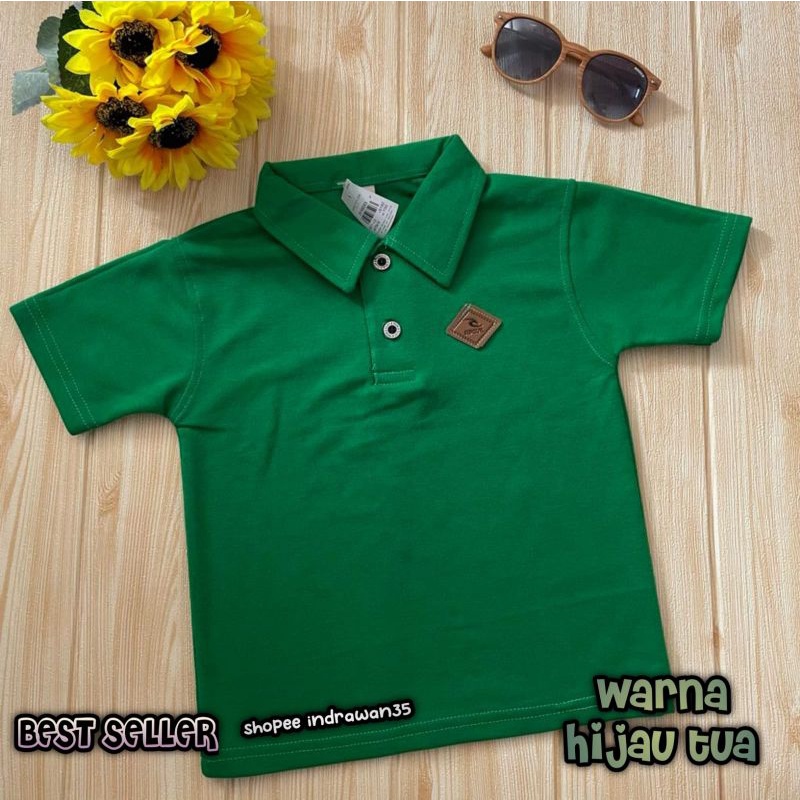 Little M Krah OV Text Kaos Kerah Anak Laki-laki