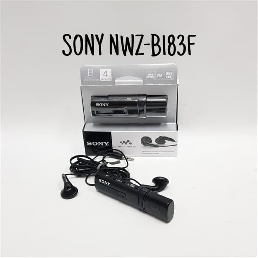 Jual Promo Mp3 Sony Walkman NWZ-B183F Mp3 Sony NWZ-B183F 4Gb Hitam ...