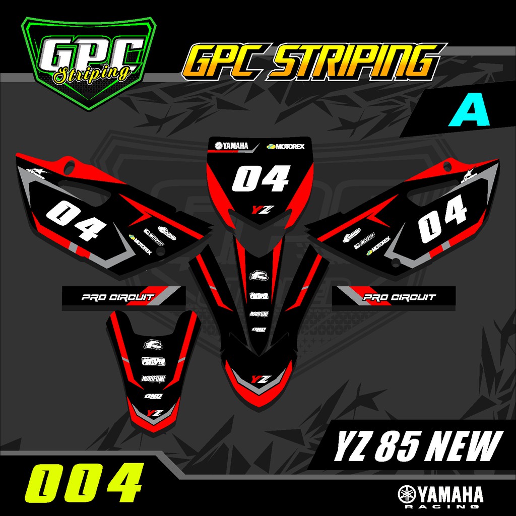 Jual (COD) Sticker Striping Lis Variasi Trail Bebek Modif YZ 85 NEW ...