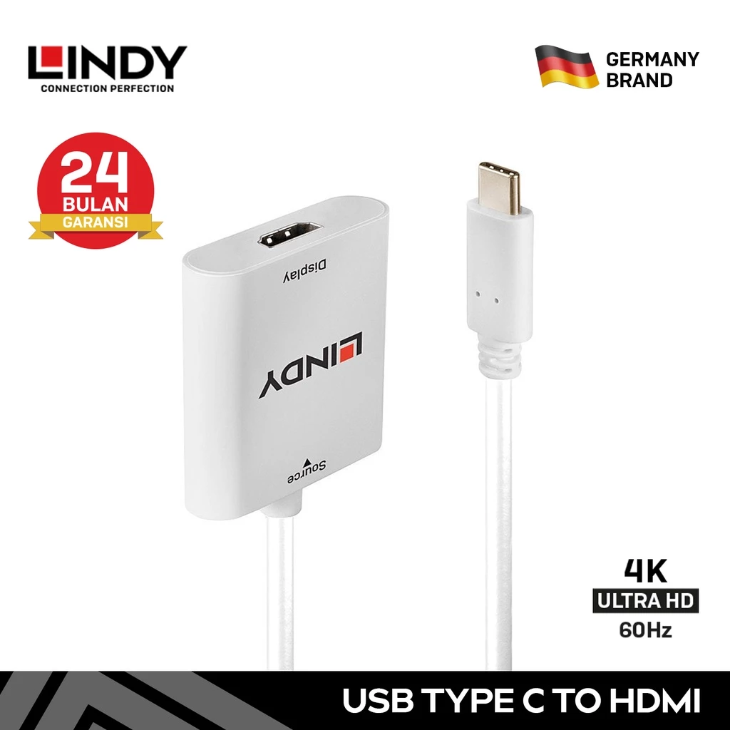 LINDY 43247 Adapter USB 3.1 Gen 2 Type C to HDMI 4K60Hz Converter
