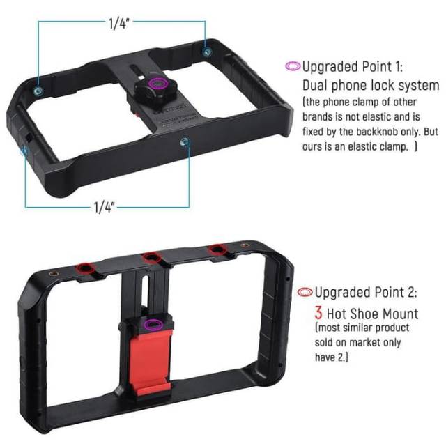 Jual ULANZI U-RIG PRO Smartphone Video Rig 3 Bracket Phone Video ...