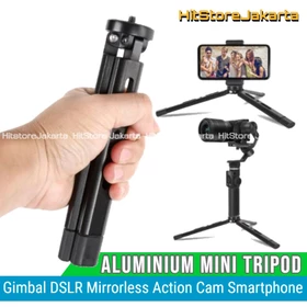 Aluminium Tripod Gimbal Handphone DSLR Tripod Mini Mirrorless Action Cam Tripod Aluminum