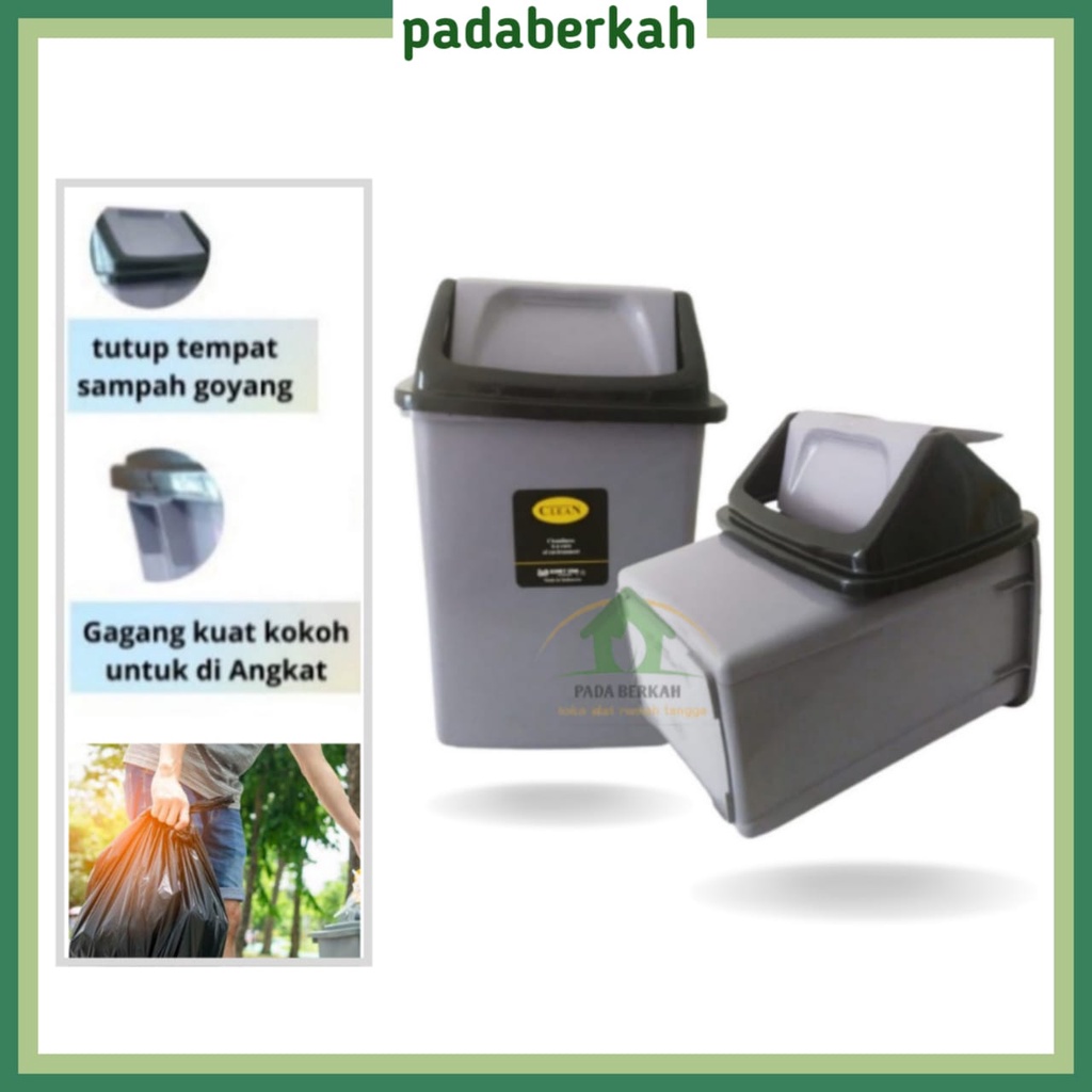 Jual Tempat Sampah Komet Star Silver Abu Tutup Goyang 5l 10l 15l 20l