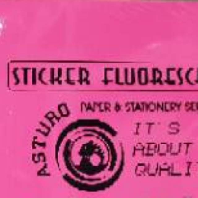 Jual ASTURO STICKER ASLI ~ kertas lebar warna/i 32×52cm min.order 8 lbr ...