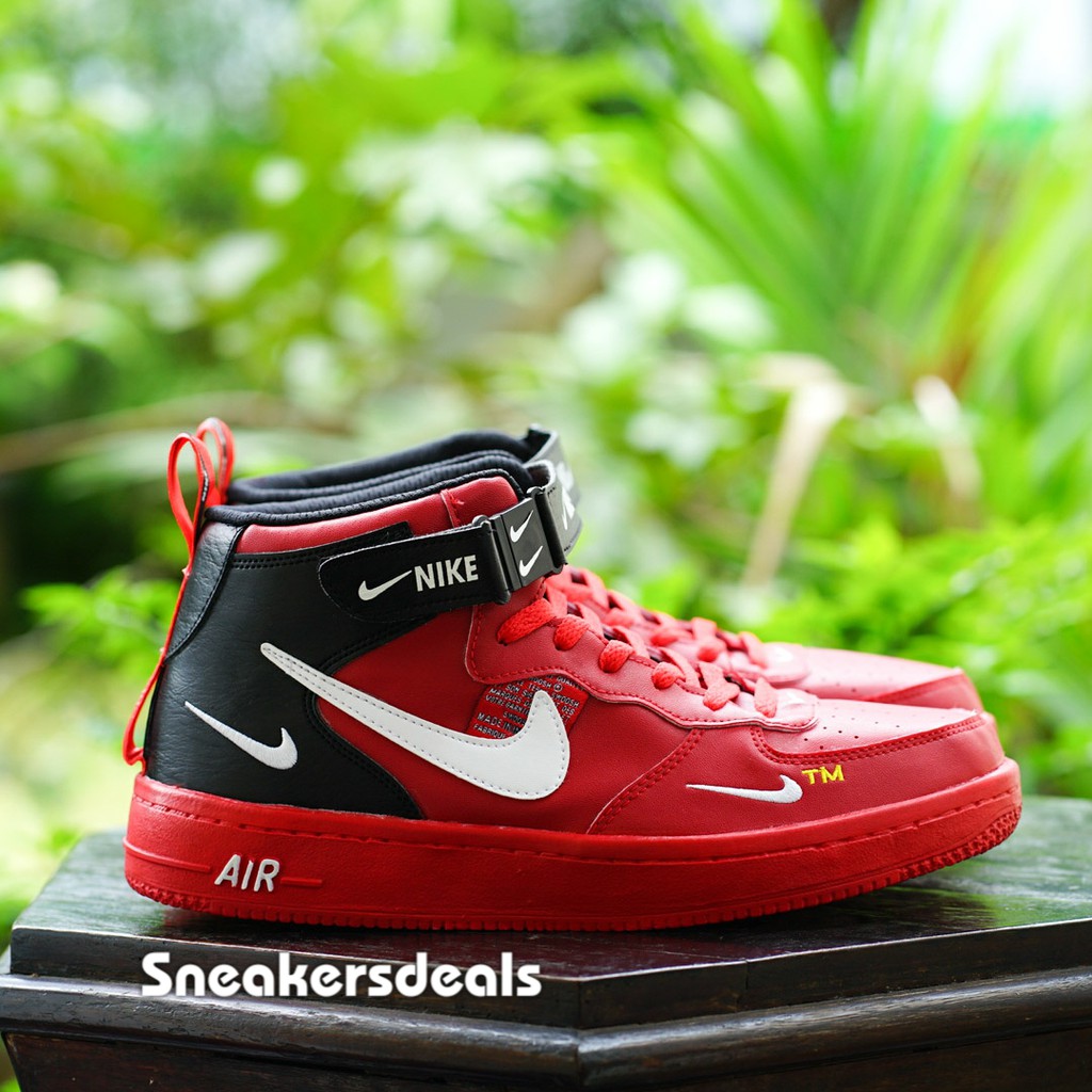 Nike air force store 1 high utility red