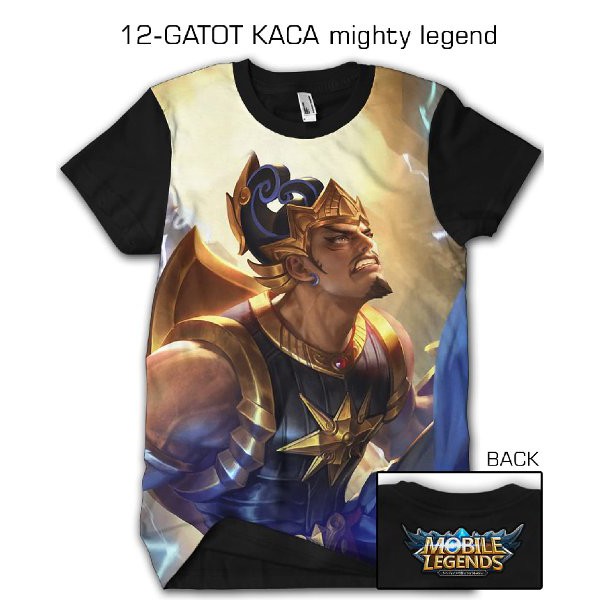 Jual Kaos Mobile Legend Kaos 3d Game Mobile Legend Legends Gatot Kaca Mighty Legend 12 Bukan 4261