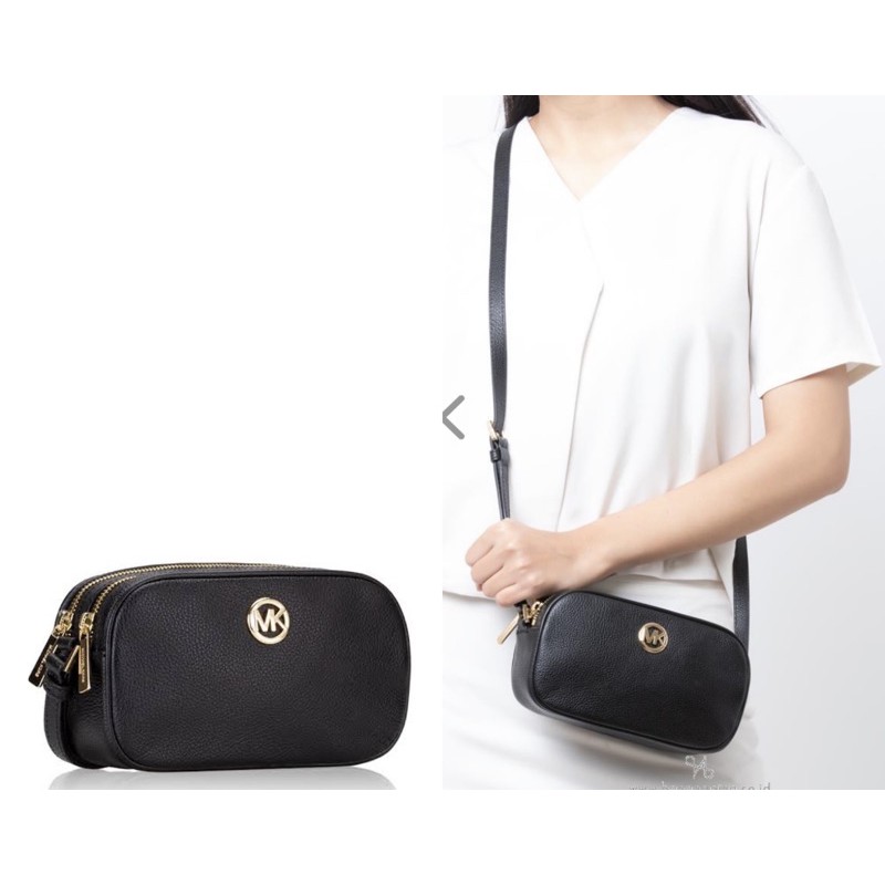 Michael kors fulton double best sale zip crossbody