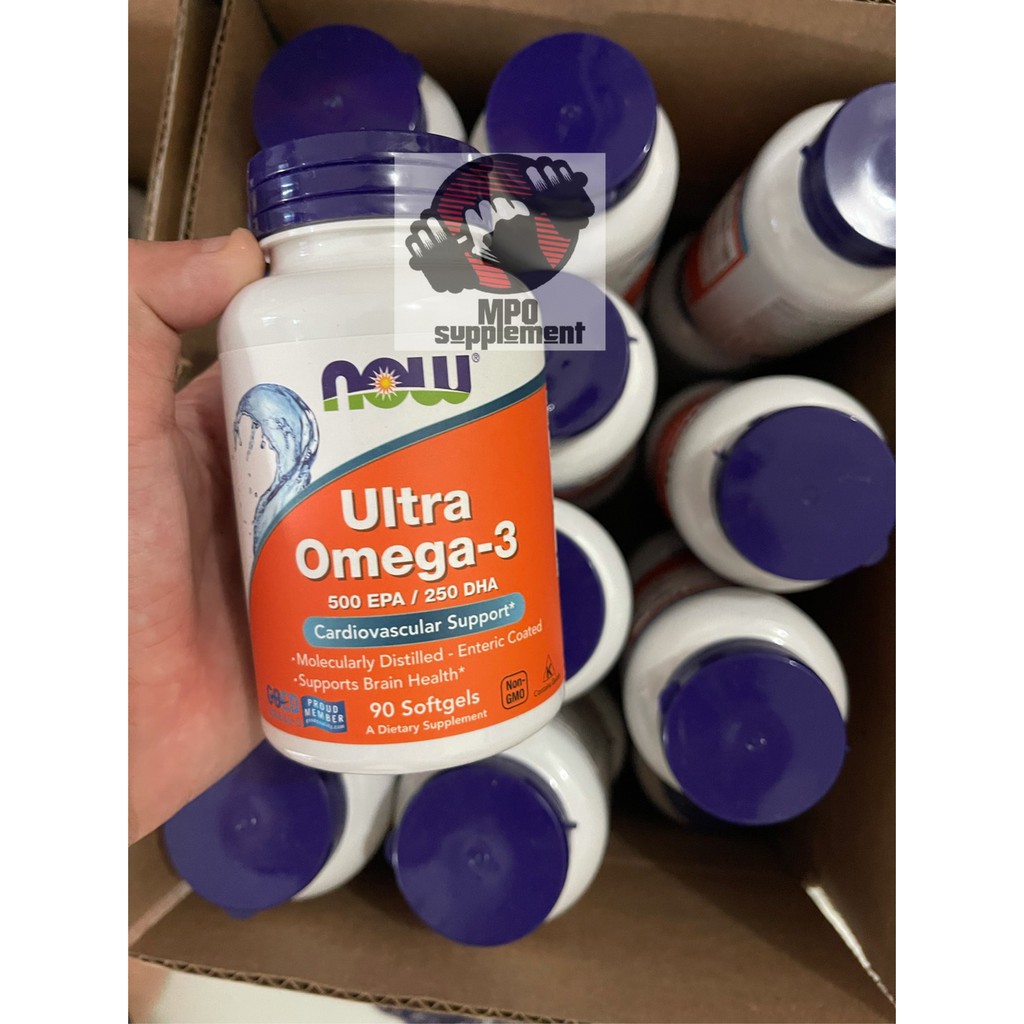 Jual NOW Foods Ultra Omega-3 500 EPA/250 DHA 90softgels Omega 3 Fish ...