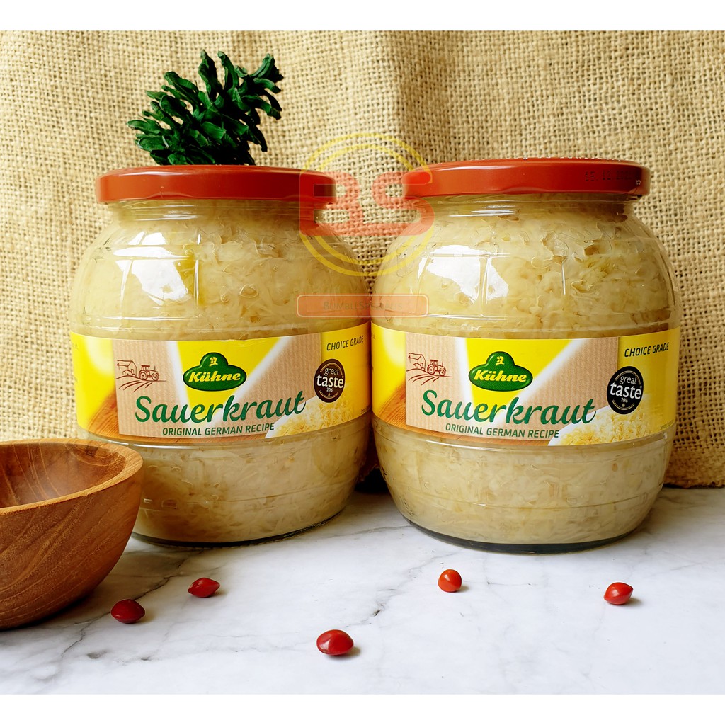 Jual Kuhne Barrel Sauerkraut 850 GR Asinan Kol Putih Fermented Cabbage Shopee Indonesia
