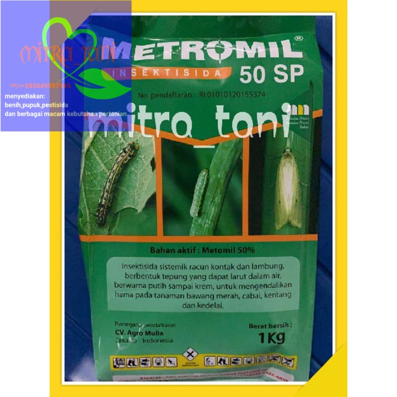 Jual insektisida metomil METROMIL 50SP 1kg dari AGRO MULIA | Shopee ...