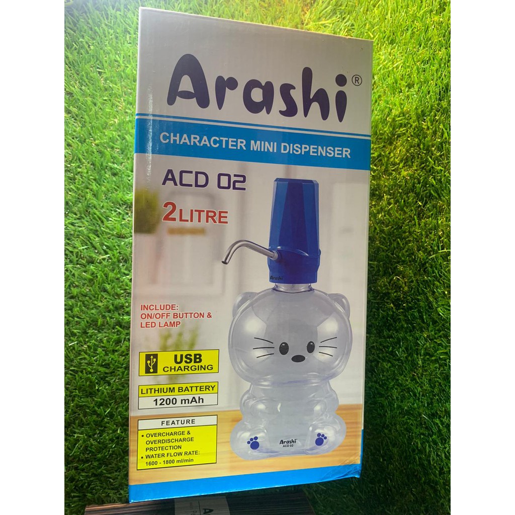 Jual Dispenser Mini Galon Air Kecil Ada Penyedotnya Arashi ACD 01 2 ...