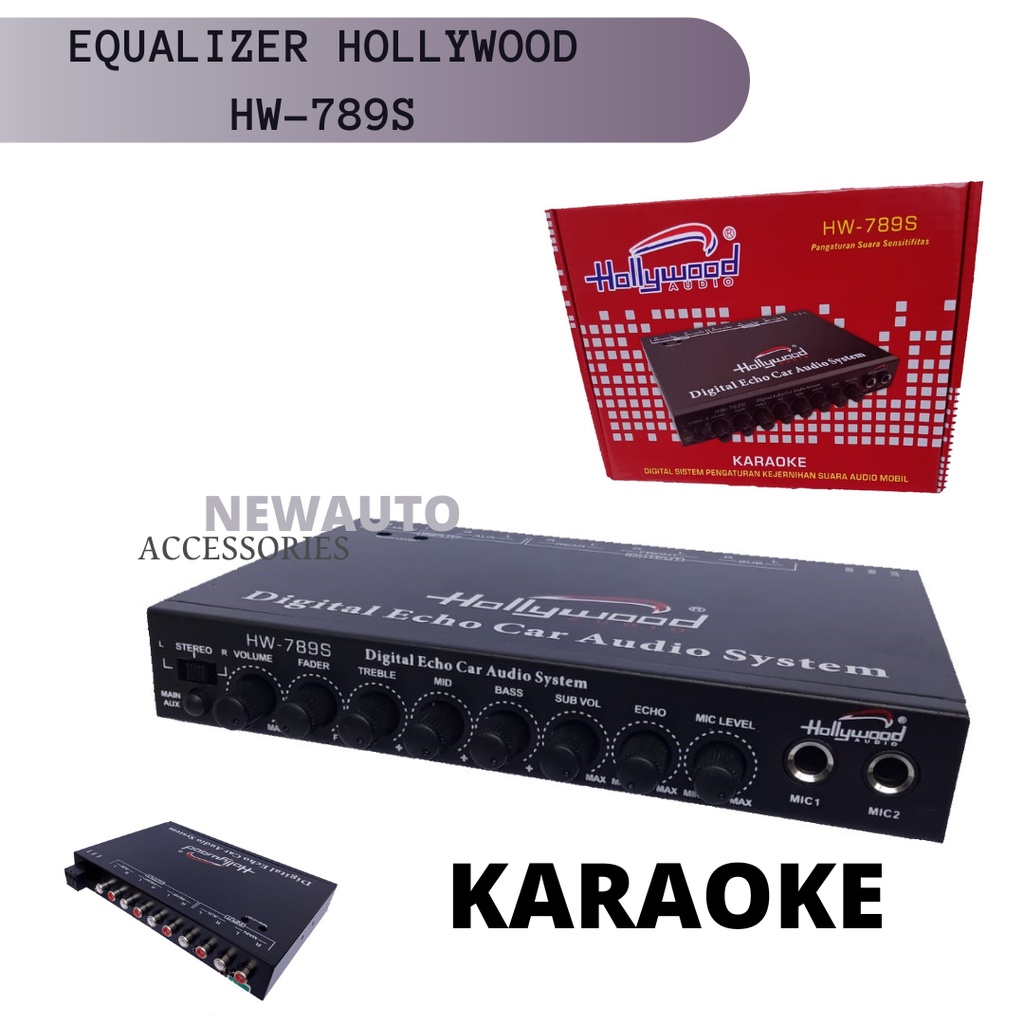 Jual Parametrik Equalizer karaoke hollywood HW789S preamp audio sistem Shopee Indonesia