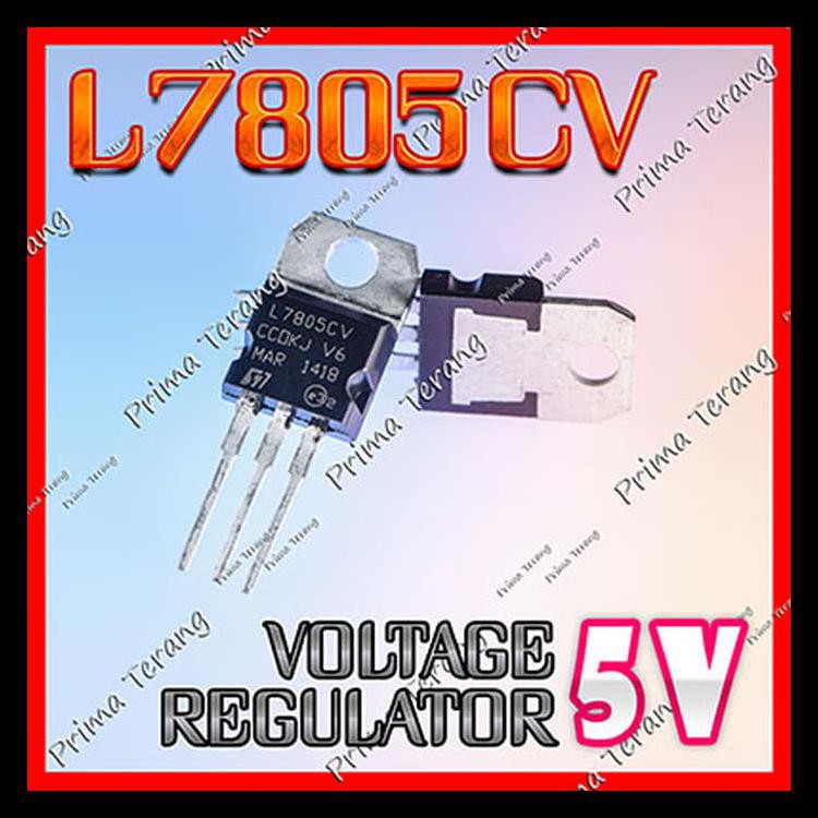 thumbnail image 2 of 5x L7805CV Voltage Regulator - 5V 1.5A TO-220 - ST Microelectronics (5pcs) 2 of 6