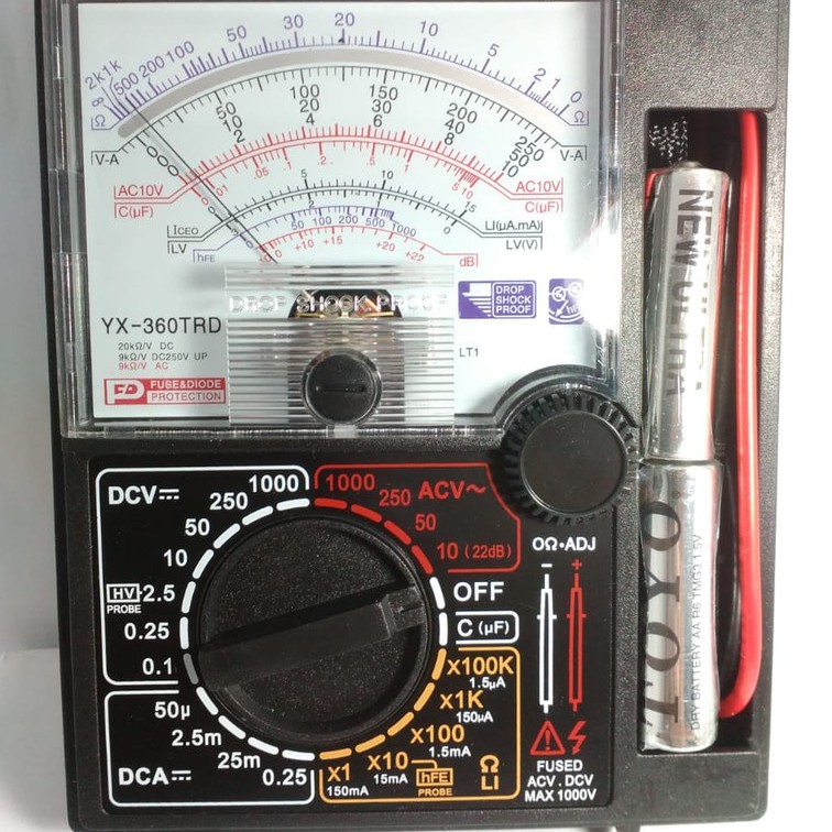 Jual MULTIMETER MULTITESTER ANALOG AVOMETER YX360 TRD NANKAI MULTI ...