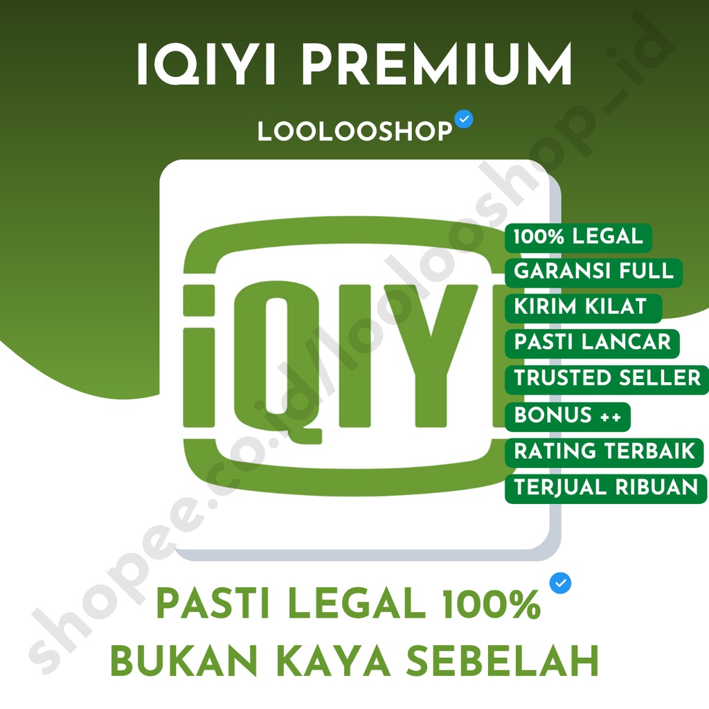 Jual IQIYI VIP PREMIUM STANDARD PRIVATE 1 BULAN PROMO FULL GARANSI