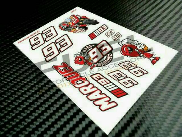 Jual Stiker/Sticker Pembalap Motogp Decal Set (Rossi,Marquez,Lorenzo ...