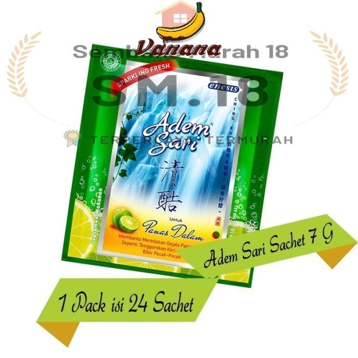 Jual Adem Sari Sachet 7 Gr Minuman Pereda Panas Dalam Shopee Indonesia 1790